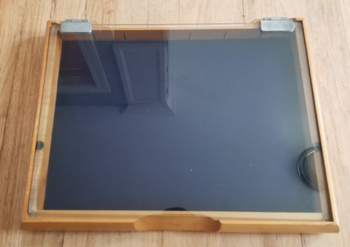 Vetrina porta vetro - legno, duro